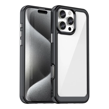 HURTEL ETUI OUTER SPACE CASE DO IPHONE 16 PRO MAX Z ŻELOWĄ RAMKĄ KOMFORTOWE