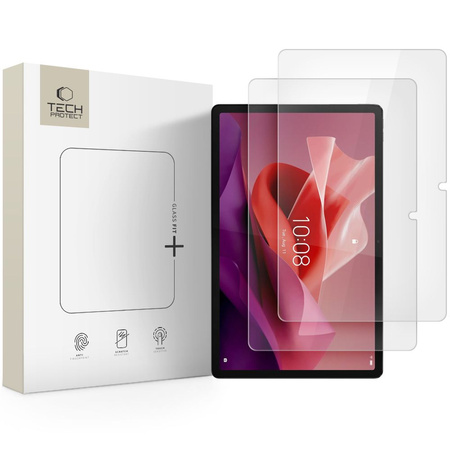 SZKŁO HARTOWANE TECH-PROTECT GLASS FIT+ 2-PACK LENOVO TAB P12 / IDEA TAB PRO / YOGA TAB PLUS 12.7 TB-370 / TB-373 / TB-520 CLEAR