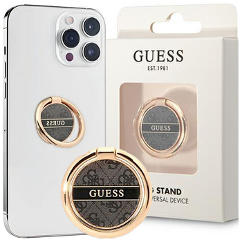 Guess Ring stand GURSHG4SK czarny/black 4G