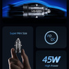 USAMS Ład. sam. C35 USB+USB-C 45WFast Charge czarny/black CC175CC01 (US-CC175)