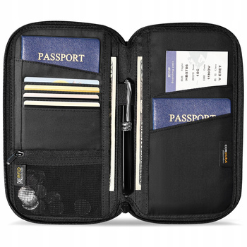 INNOSTYLE SASZETKA PODRÓŻNA NA DOKUMENTY ORGANIZER WODOODPORNA ANTY-RFID