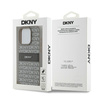 DKNY ETUI HARDCASE LEATHER MONO STRIPE DO IPHONE 15 PRO MAX 6.7 METAL LOGO