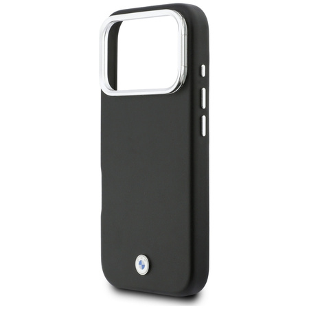 Etui BMW M Sign Metal Logo MagSafe do iPhone 17 Pro czarny