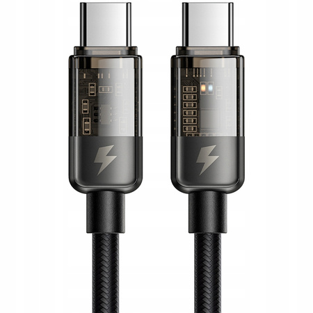 MCDODO KABEL USB-C DO APPLE MACBOOK SZYBKIE ŁADOWANIE USB TYP C 100W 1M LED