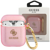 Guess GUA2UCG4GP AirPods cover różowy/pink Glitter Collection