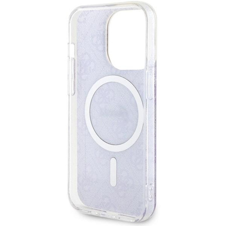 Etui Guess GUHMP14LH4STU na iPhone 14 Pro purpurowy/purple hardcase 4G MagSafe