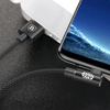 Baseus MVP Elbow Type dwustronny kątowy kabel przewód z bocznym wtykiem micro USB 2m 1.5A czarny (CAMMVP-B01)