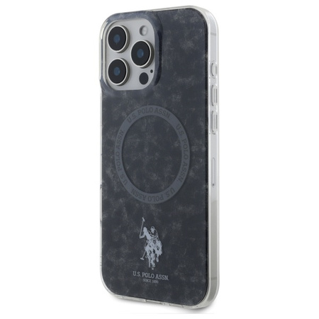U.S. POLO ASSN. ETUI DO IPHONE 16 PRO MAX 6.9 DO MAGSAFE RING IML CZARNE