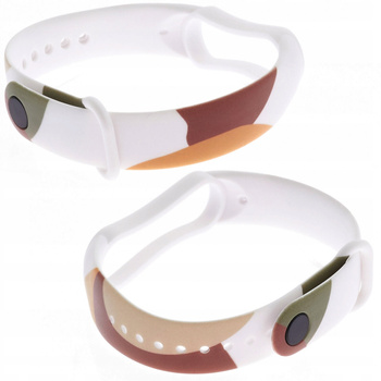 STRAP MORO OPASKA DO XIAOMI MI BAND 6 5 PASEK SILIKONOWY WZÓR 4 BRANSOLETKA