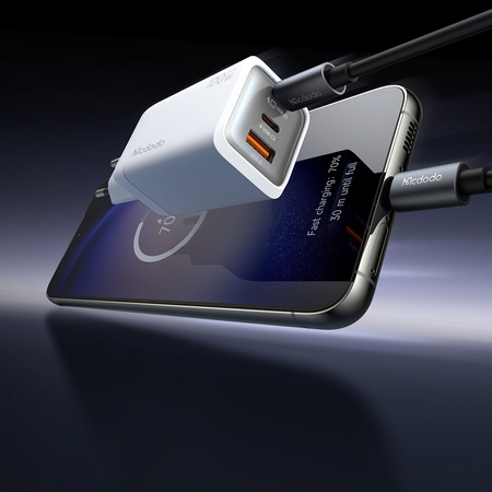 MCDODO ŁADOWARKA SIECIOWA ZASILACZ KOSTKA 3X USB-C PD USB 100W CZARNA