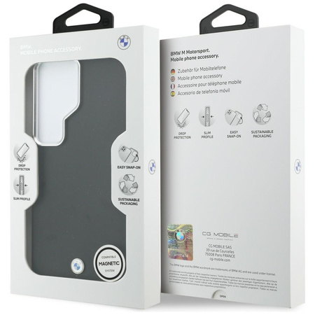 Etui BMW Sign Metal Logo MagSafe do Samsung Galaxy S26 Ultra czarny