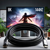 CO2 KABEL HDMI 2.1 PRZEWÓD HDMI - HDMI HDR eARC FULL HD 4K 120HZ 8K 60HZ 1M