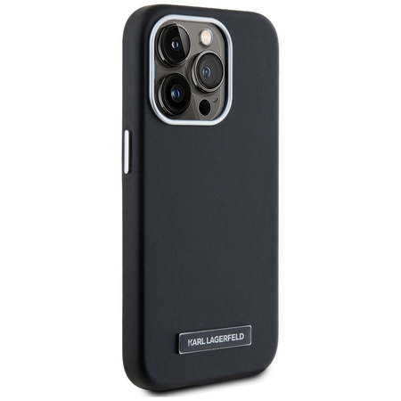 KARL LAGERFELD ETUI CASE MAGNETYCZNE DO IPHONE 15 PRO MAX Z METALOWĄ PŁYTKĄ