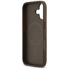 Etui Guess 4G Circle Classic Logo MagSafe do iPhone 17 brązowy