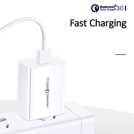 USAMS ŁADOWARKA SIECIOWA 1XUSB 18W QC3.0 DO MAGSAFE APPLE SZYBKIE ŁADOWANIE