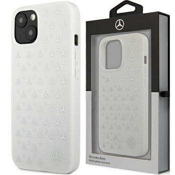 Mercedes MEHCP13MESPWH iPhone 13 6,1" biały/white hardcase Silver Stars Pattern