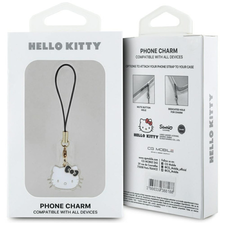 HELLO KITTY ZAWIESZKA DO TELEFONU HKCPMKHK PHONE STRAP CHARMS KITTEN GŁOWA