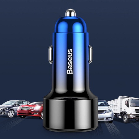Baseus Magic Series Dual QC - ładowarka samochodowa Quick Charge 3.0 2x USB 45W 6A czarny (CCMLC20A-01)