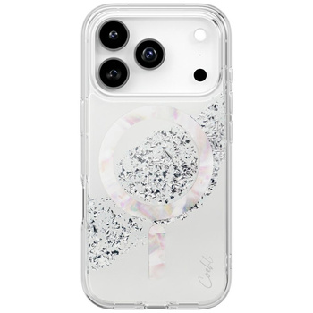 Etui UNIQ Coehl Crystelle do iPhone 17   Pro Magnetic Charging srebrny