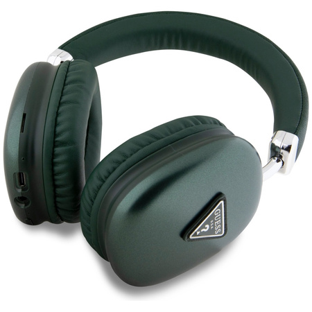 Słuchawki nauszne Guess Bluetooth 5.3 4G Triangle Logo khaki