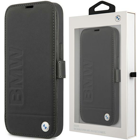 Etui BMW BMFLBKP13SSLLBK iPhone 13 mini 5,4" czarny/black book Signature
