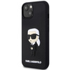 Etui Karl Lagerfeld KLHCP14S3DRKINK na iPhone 14 - czarne Rubber Ikonik 3D