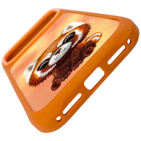 Etui Nimmy Big Eyed Pet 2.0 Raccoon do   iPhone 17 Pro pomarańczowy
