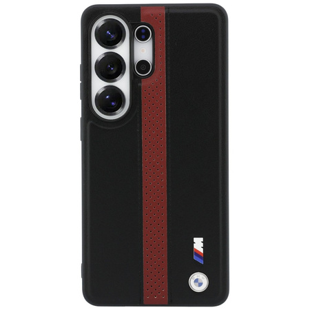 Etui BMW Perforated Stripe Logo MagSafe do Samsung Galaxy S26 Ultra czerwony