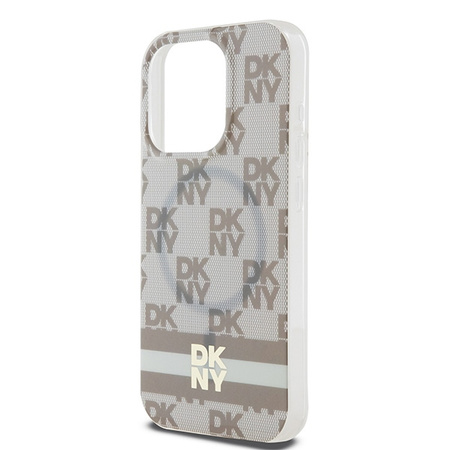 DKNY ETUI HARDCASE DO IPHONE 15 PRO DO MAGSAFE IML CHECKERED MONO PATTERN