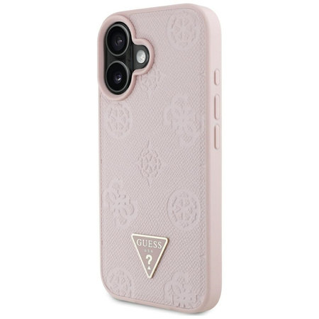 GUESS ETUI DO IPHONE 16 PEONY DO MAGSAFE Z LOGO TRIANGLE GRINED HOT STAMP