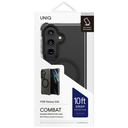 Etui UNIQ Combat do Samsung Galaxy S26 Magclick Charging czarny