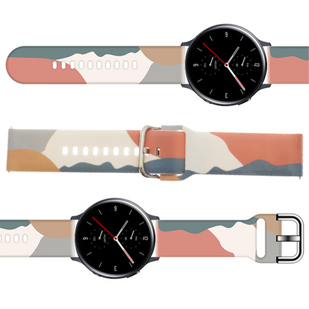 Strap Moro opaska do Samsung Galaxy Watch 42mm silikonowy pasek bransoletka do zegarka wzór 15