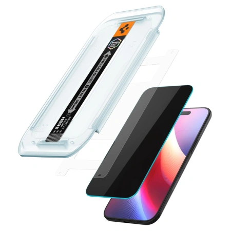 SPIGEN SZKŁO PRYWATYZUJĄCE GLAS.TR EZ FIT 2-PACK DO IPHONE 17 AIR OCHRONA