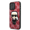 Etui Karl Lagerfeld KLHCP13LPMNIKPI na iPhone 13 Pro / 13 hardcase - czerwone Monogram Ikonik Patch