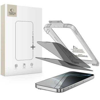 TECH-PROTECT SZKŁO PRYWATYZUJĄCE QUICK SET SPY+ DO IPHONE 16 PRO 2-PACK