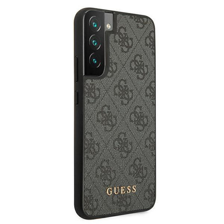 Guess GUHCS22SG4GFGR S22 S901 szary/grey hard case 4G Metal Gold Logo