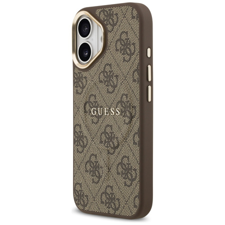 Etui Guess 4G PU Classic Logo MagSafe do iPhone 17 brązowy