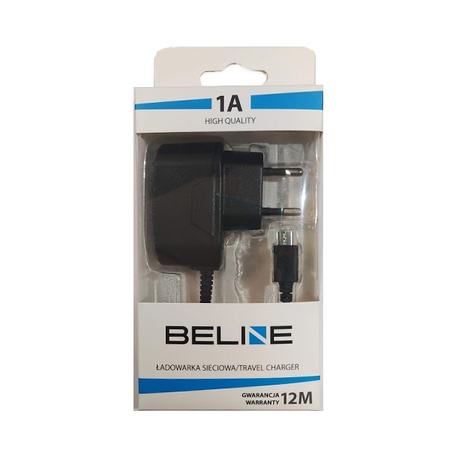 BELINE ŁADOWARKA SIECIOWA MICROUSB 1A DO TELEFONÓW SAMSUNG HUAWEI LG HTC