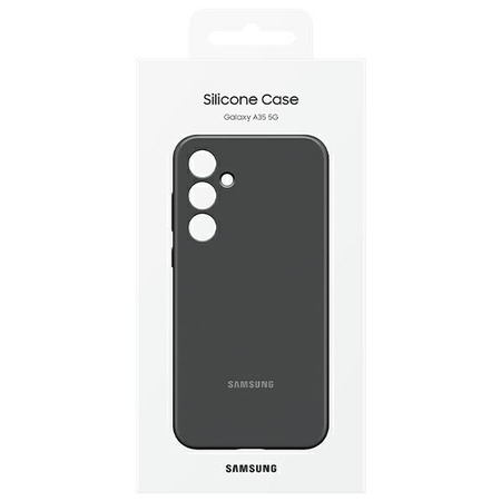Etui Samsung EF-PA356TBEGWW A35 5GA356 czarny/black Silicone Cover
