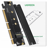 UGREEN ADAPTER PCIe 4.0 X16 DO M.2 NVMe DO KOMPUTERA PC Z PRZEJŚCIEM NA SSD