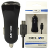 BELINE ŁADOWARKA SAMOCHODOWA 2XUSB Z MICROUSB DO TELEFONÓW SAMOCHODOWA 2,1A