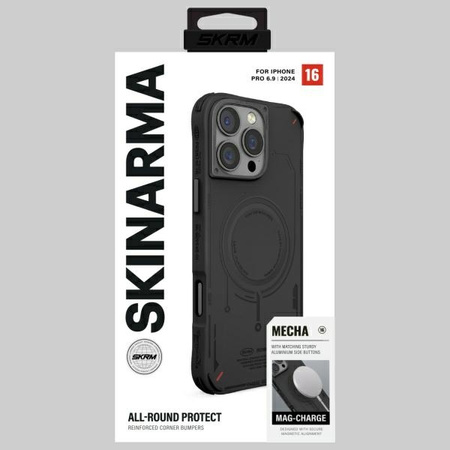 Skinarma etui Mecha iPhone 16 Pro Max 6.9 Magnetic Charging czarny/black