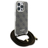 GUESS POKROWIEC HARDCASE CROSSBODY CORD 4G PRINT DO IPHONE 16 PRO MAX 6.9