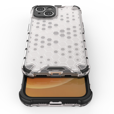 Honeycomb etui iPhone 14 pancerny hybrydowy pokrowiec czarne