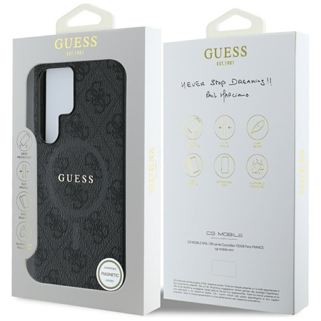 GUESS ETUI LEATHER 4G RING CLASSIC LOGO DO SAMSUNG GALAXY S25 ULTRA