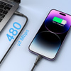 Joyroom kabel USB C - Lightning 20W Surpass Series do szybkiego ładowania i transferu danych 0,25 m czarny (S-CL020A11)