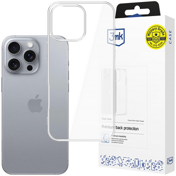3MK ETUI CLEAR CASE DO APPLE IPHONE 16 PRO OCHRONA TELEFONU Z PRZEJRZYSTYM