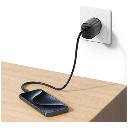 USAMS ŁADOWARKA SIECIOWA GA70 DO APPLE IPHONE 12 13 14 45W PD USB-A
