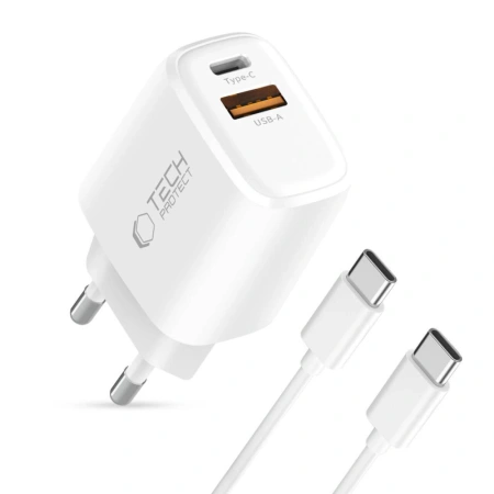 TECH-PROTECT ŁADOWARKA SIECIOWA NCA20 PD 20W QC3.0 DO TELEFONÓW Z USB-C