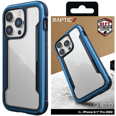 Raptic X-Doria Shield Case etui iPhone 14 Pro pancerny pokrowiec niebieski